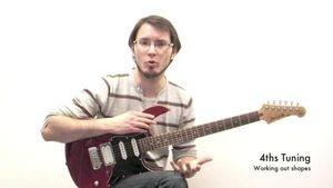 Online Guitar Lessons - Tuning in 4ths - Working Out Shape...